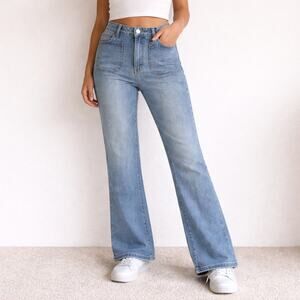 Risen Jeans Women’s 5/27 Cropped Straight Jeans Medium Wash7